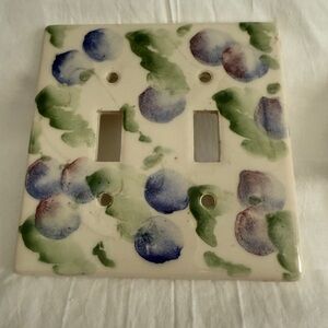 Grapevine Ceramic Light Switch Cover